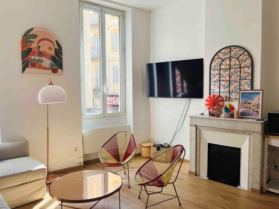 Pleasant 3-Bedroom Flat In The Center Of Marseille Luaran gambar